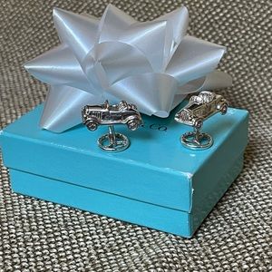 Tiffany & Co Silver Rolls Royce Car Cufflinks ORIGINAL Packaging Never Worn!!!